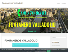 Tablet Screenshot of fontanerosvalladolid.com
